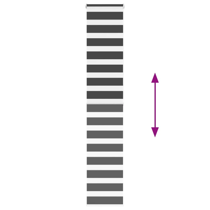 vidaXL žalūzijas zebra 40x200 cm auduma platums 35,9 cm poliesters