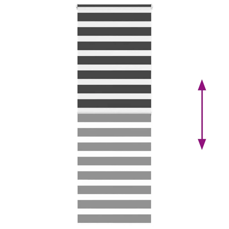 vidaXL žalūzijas zebra 70x200 cm auduma platums 65,9 cm poliesters