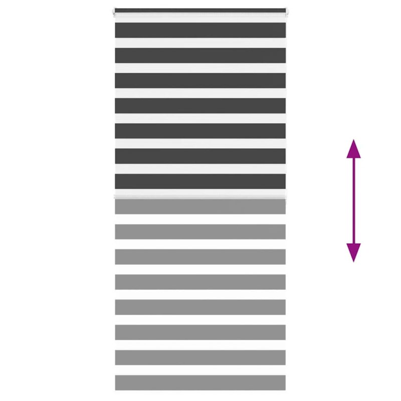 vidaXL žalūzijas zebra 115x200 cm auduma platums 110,9 cm poliesters
