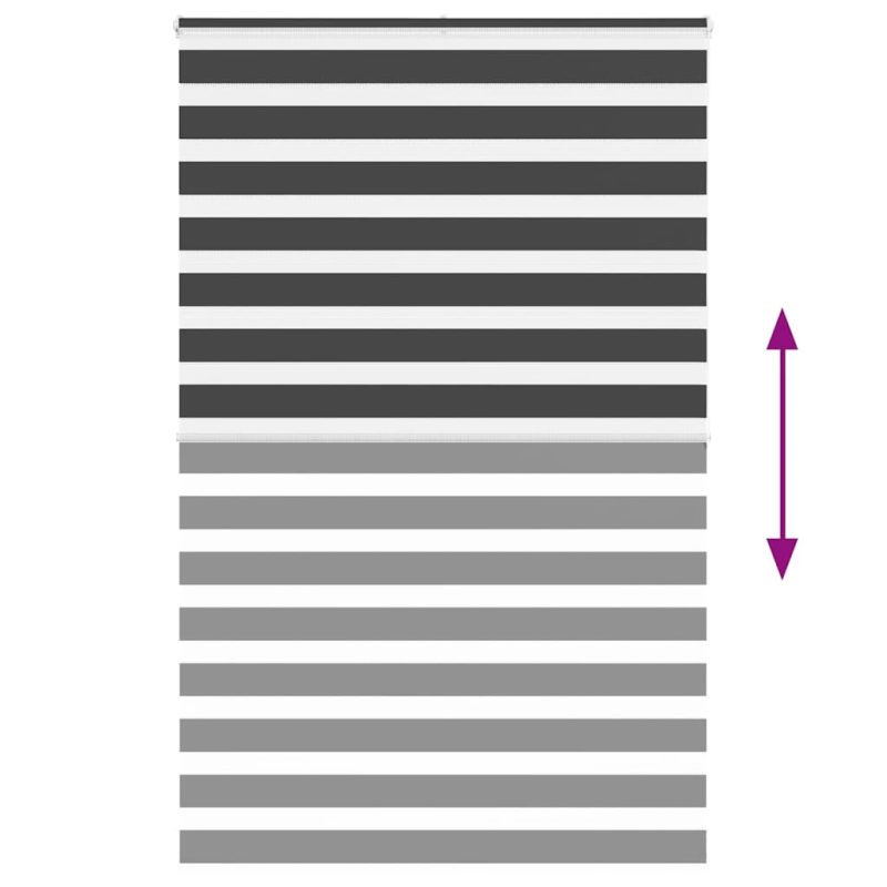 vidaXL žalūzijas zebra 145x200 cm auduma platums 140,9 cm poliesters