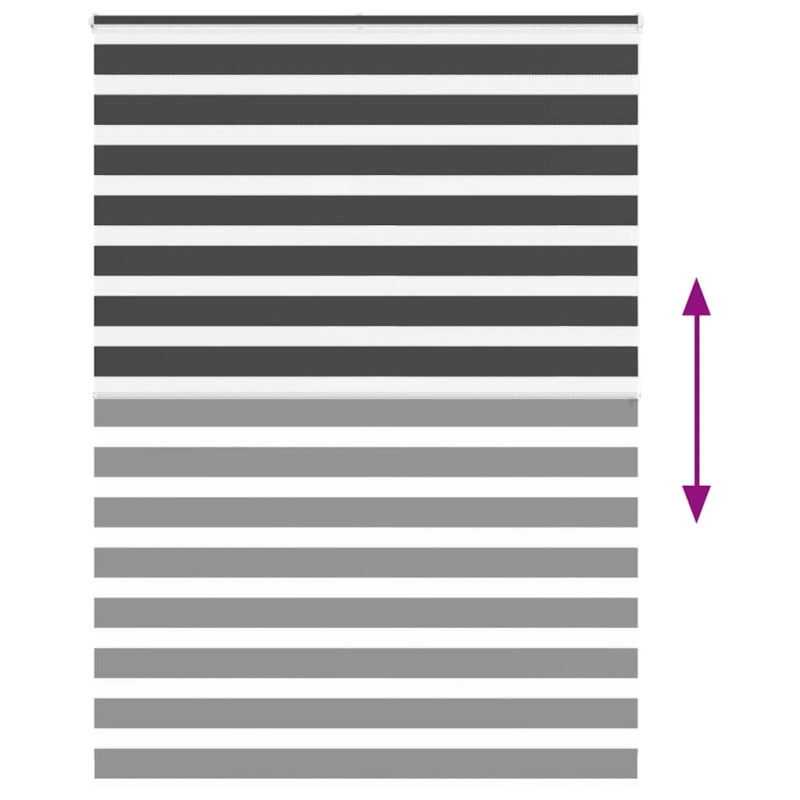 vidaXL žalūzijas zebra 155x200 cm auduma platums 150,9 cm poliesters