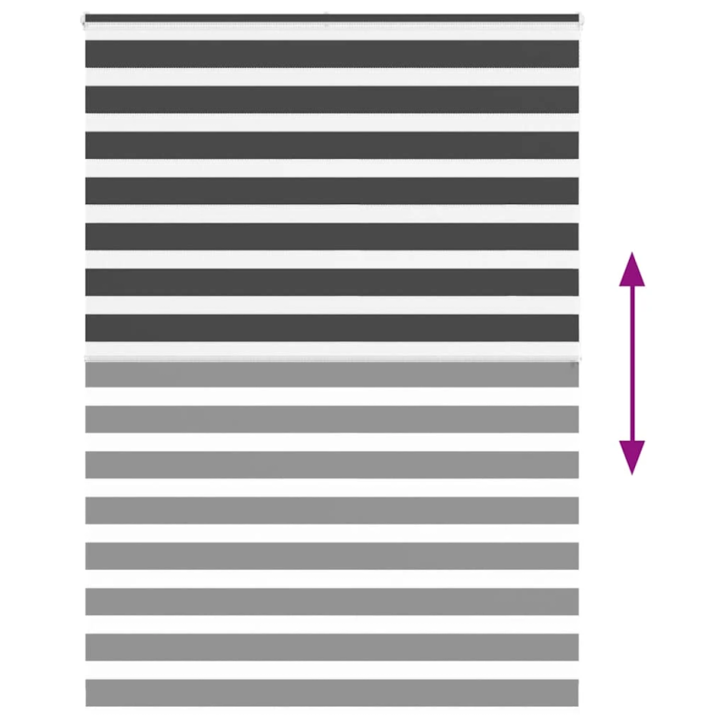 vidaXL žalūzijas zebra 160x200 cm auduma platums 155,9 cm poliesters
