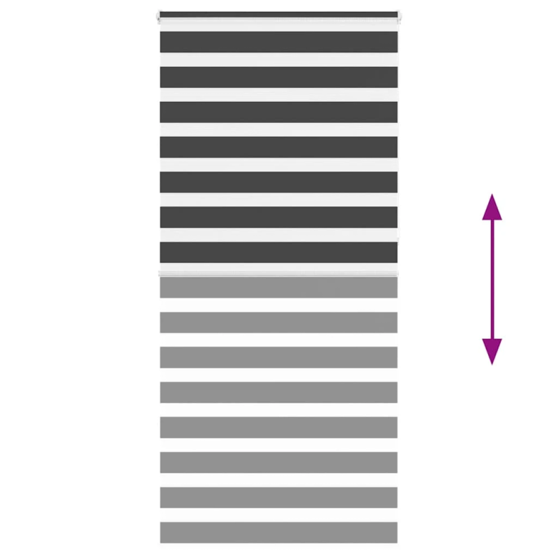 vidaXL žalūzijas zebra 110x230 cm auduma platums 105,9 cm poliesters