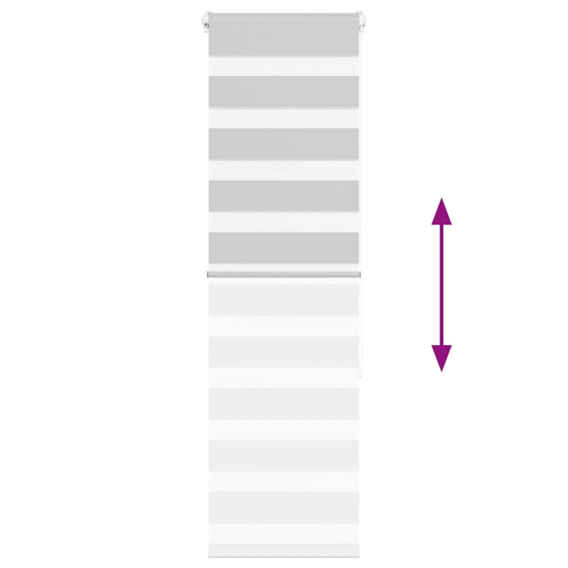 vidaXL žalūzijas zebra 45x150 cm auduma platums 40,9 cm poliesters