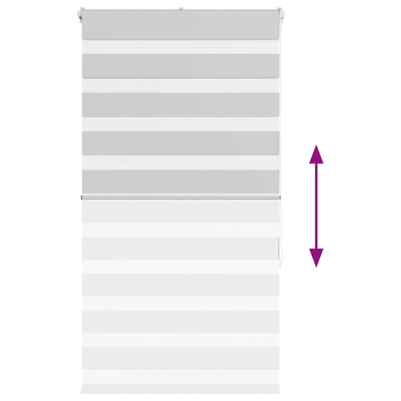 vidaXL žalūzijas zebra 80x150 cm auduma platums 75,9 cm poliesters