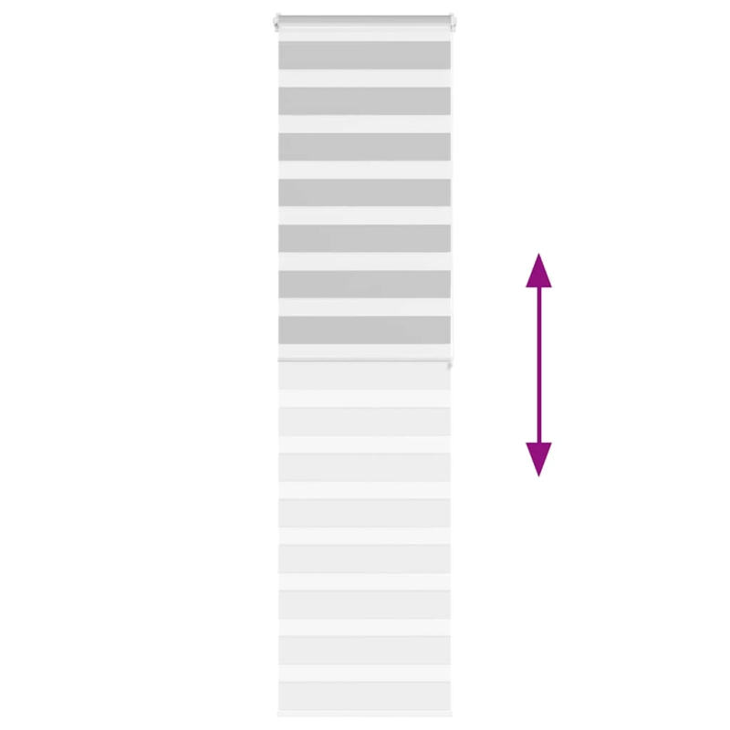 vidaXL žalūzijas zebra 65x200 cm auduma platums 60,9 cm poliesters