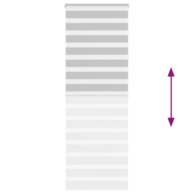 vidaXL žalūzijas zebra 80x200 cm auduma platums 75,9 cm poliesters
