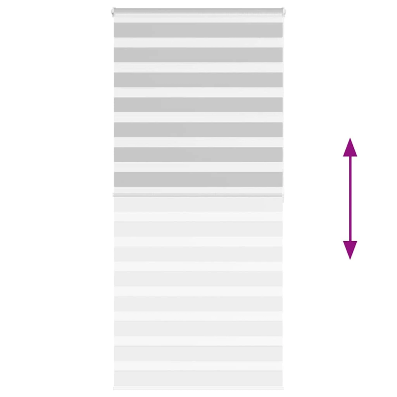 vidaXL žalūzijas zebra 95x200 cm auduma platums 90,9 cm poliesters