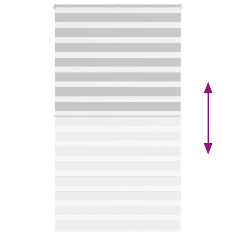 vidaXL žalūzijas zebra 125x200 cm auduma platums 120,9 cm poliesters