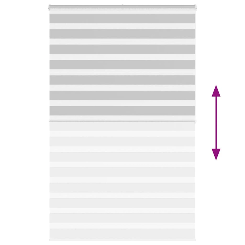 vidaXL žalūzijas zebra 140x200 cm auduma platums 135,9 cm poliesters