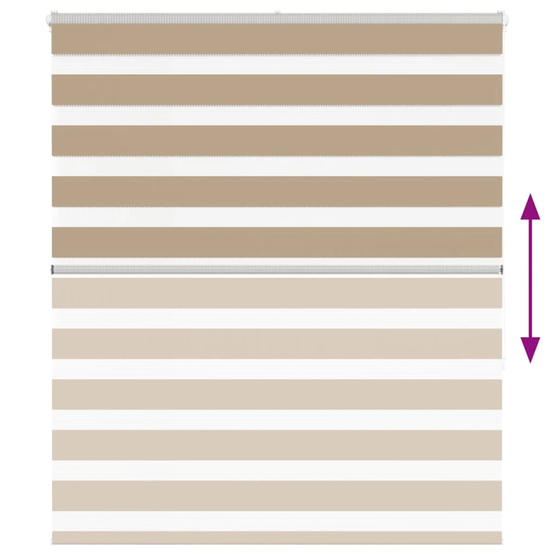 vidaXL žalūzijas zebra 125x150 cm auduma platums 120,9 cm poliesters