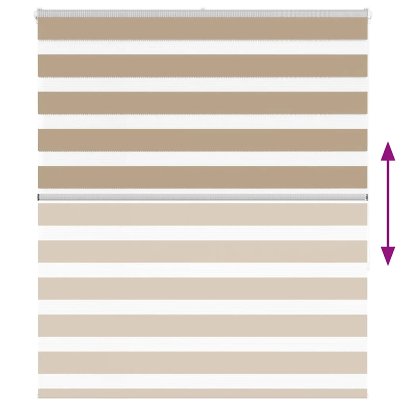vidaXL žalūzijas zebra 130x150 cm auduma platums 125,9 cm poliesters