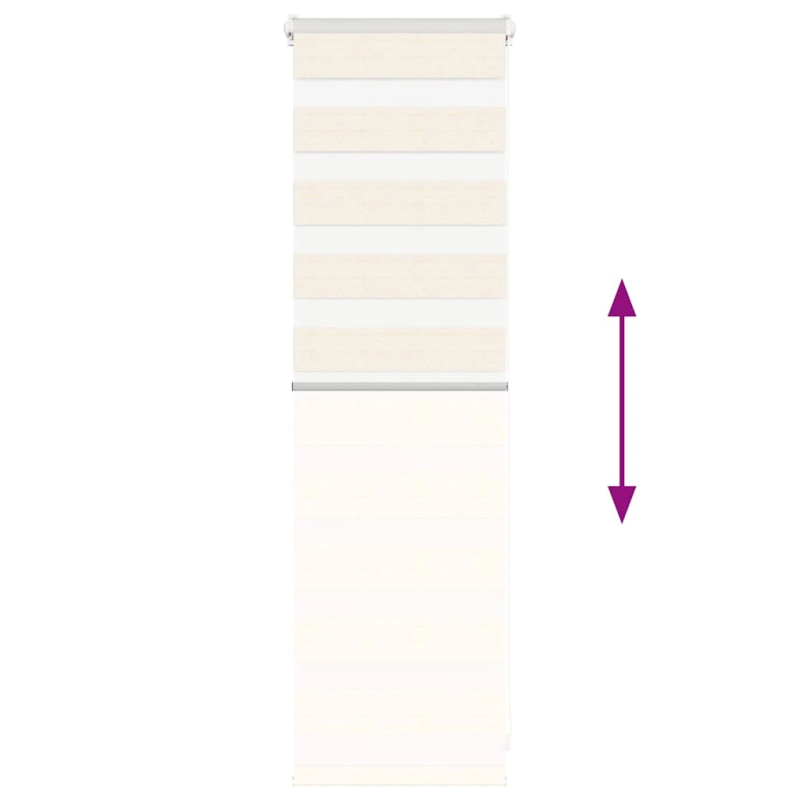 vidaXL žalūzijas zebra 40x100 cm auduma platums 35,9 cm poliesters