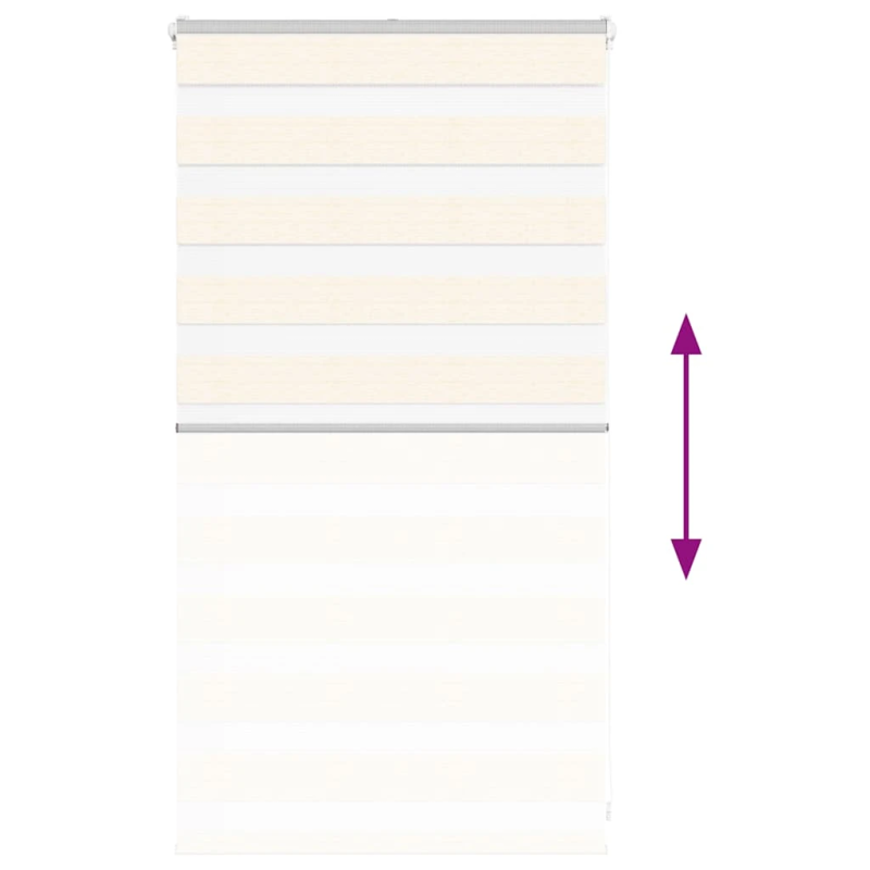 vidaXL žalūzijas zebra 80x100 cm auduma platums 75,9 cm poliesters