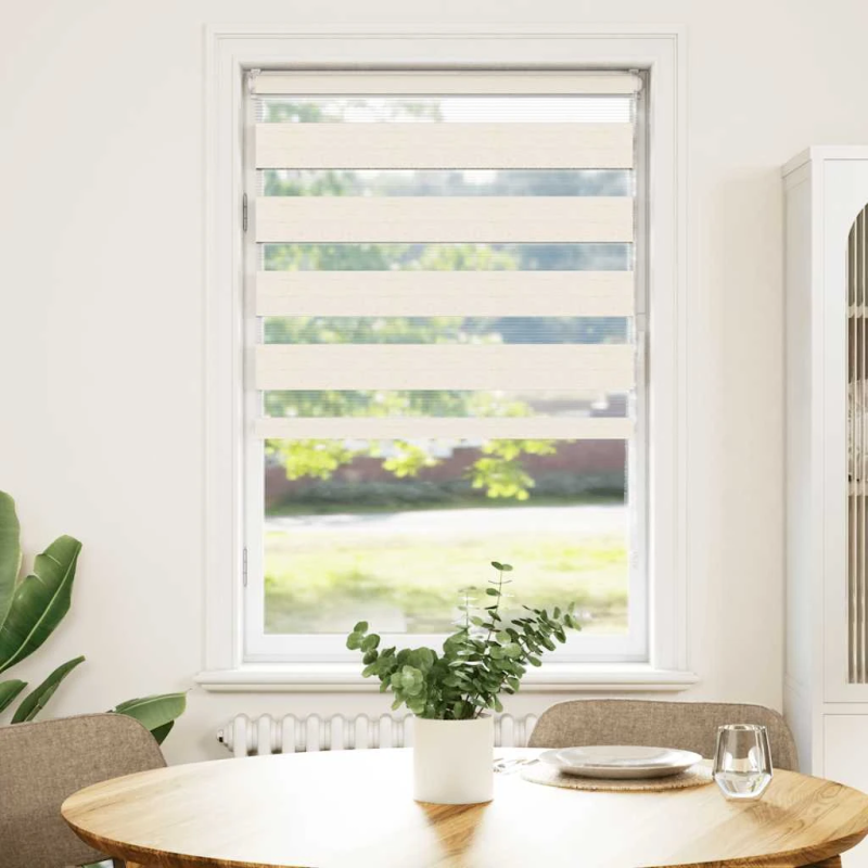 vidaXL žalūzijas zebra 85x100 cm auduma platums 80,9 cm poliesters