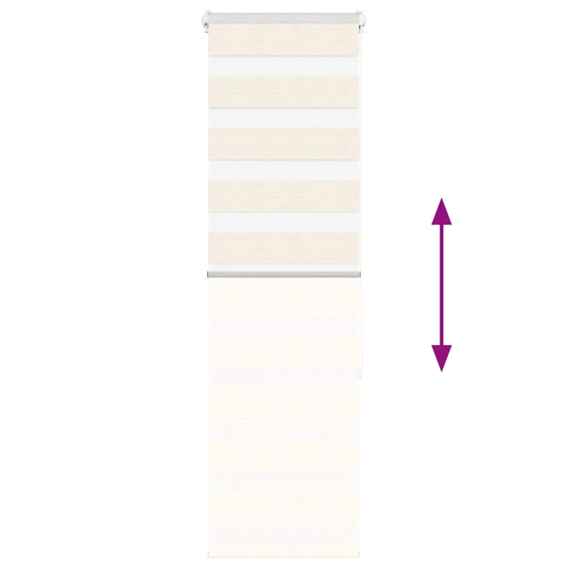 vidaXL žalūzijas zebra 45x150 cm auduma platums 40,9 cm poliesters