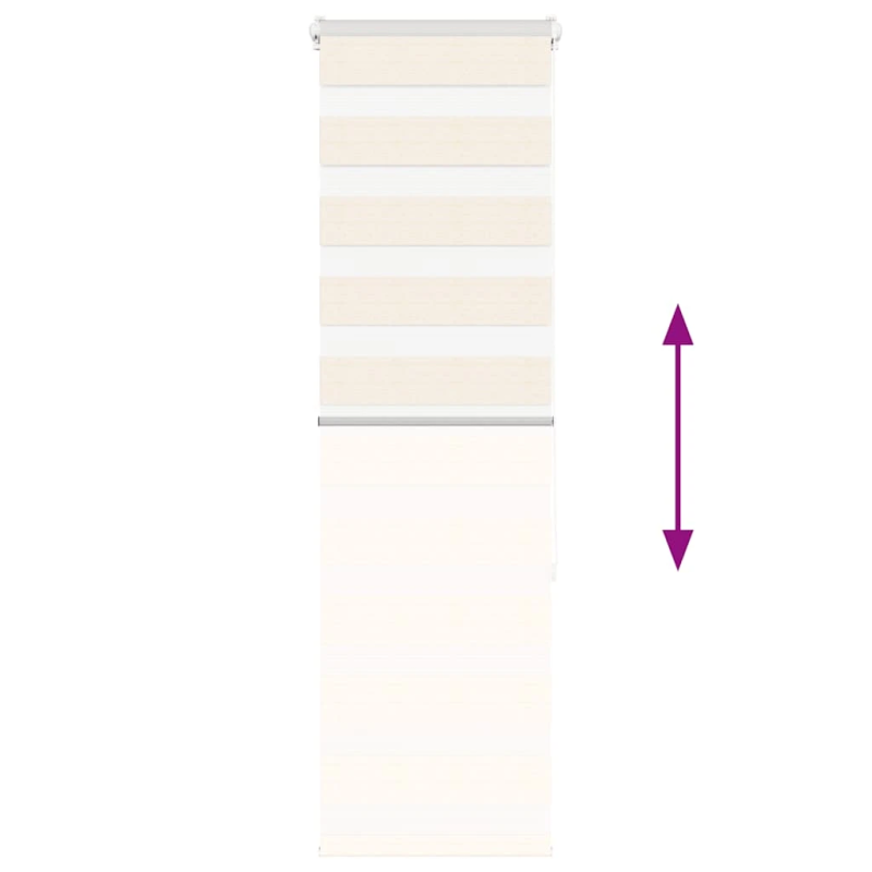 vidaXL žalūzijas zebra 50x150 cm auduma platums 45,9 cm poliesters