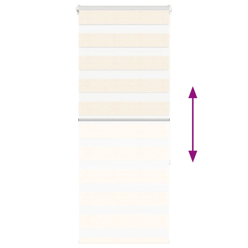 vidaXL žalūzijas zebra 65x150 cm auduma platums 60,9 cm poliesters