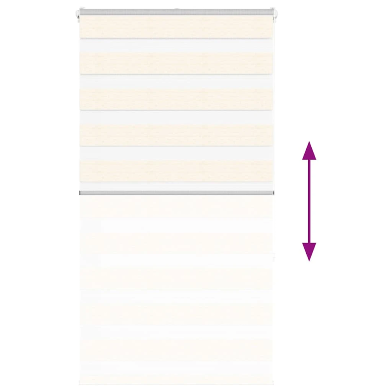 vidaXL žalūzijas zebra 80x150 cm auduma platums 75,9 cm poliesters