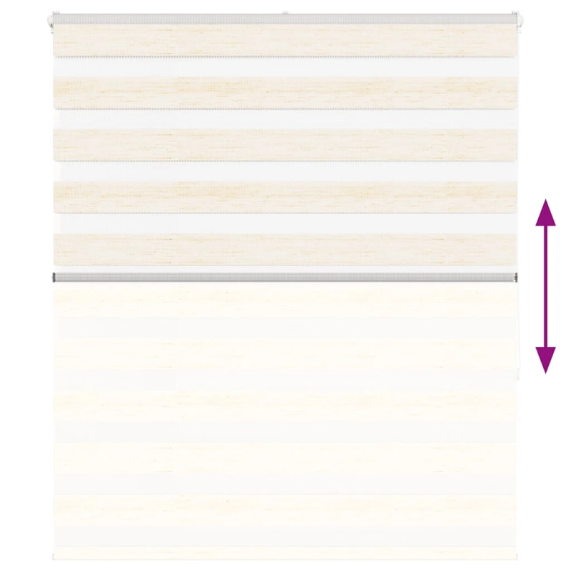 vidaXL žalūzijas zebra 130x150 cm auduma platums 125,9 cm poliesters