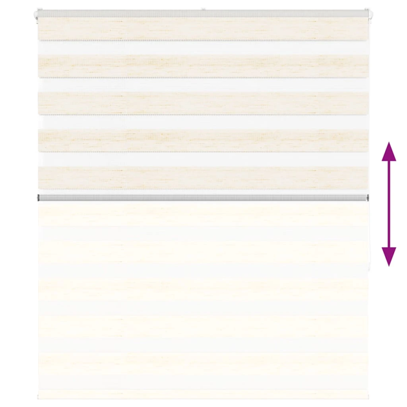 vidaXL žalūzijas zebra 135x150 cm auduma platums 130,9 cm poliesters