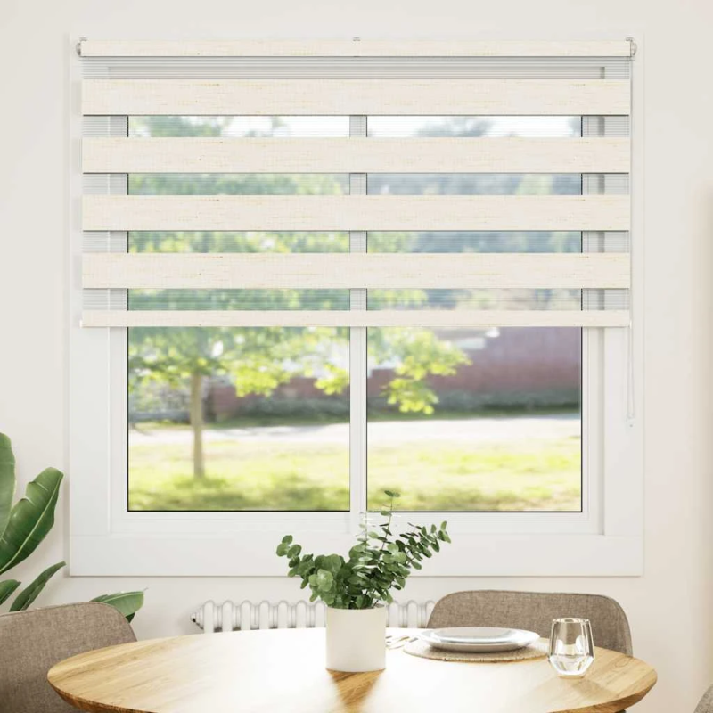 vidaXL žalūzijas zebra 145x150 cm auduma platums 140,9 cm poliesters