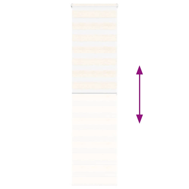 vidaXL žalūzijas zebra 65x200 cm auduma platums 60,9 cm poliesters