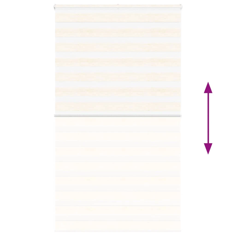vidaXL žalūzijas zebra 130x200 cm auduma platums 125,9 cm poliesters