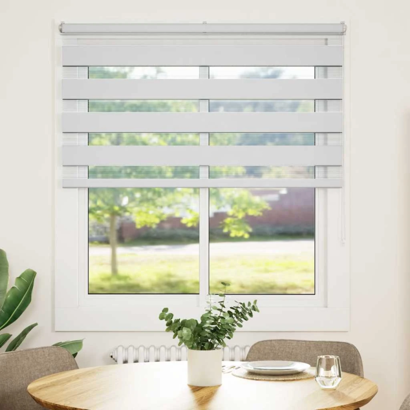 vidaXL žalūzijas zebra 125x150 cm auduma platums 120,9 cm poliesters