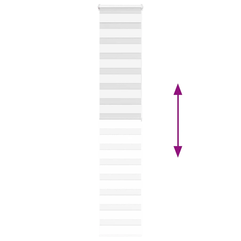 vidaXL žalūzijas zebra 45x200 cm auduma platums 40,9 cm poliesters