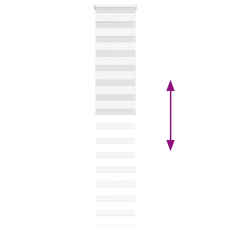 vidaXL žalūzijas zebra 50x200 cm auduma platums 45,9 cm poliesters