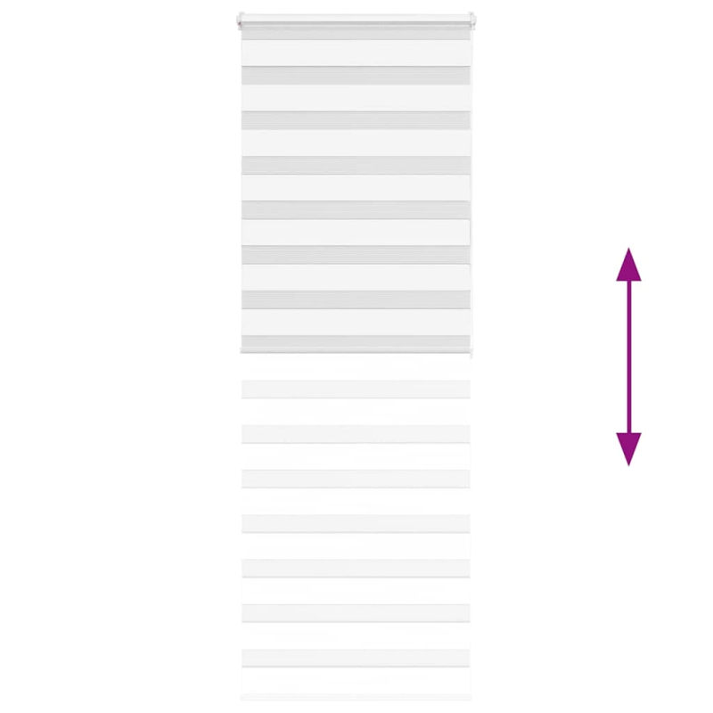 vidaXL žalūzijas zebra 80x200 cm auduma platums 75,9 cm poliesters