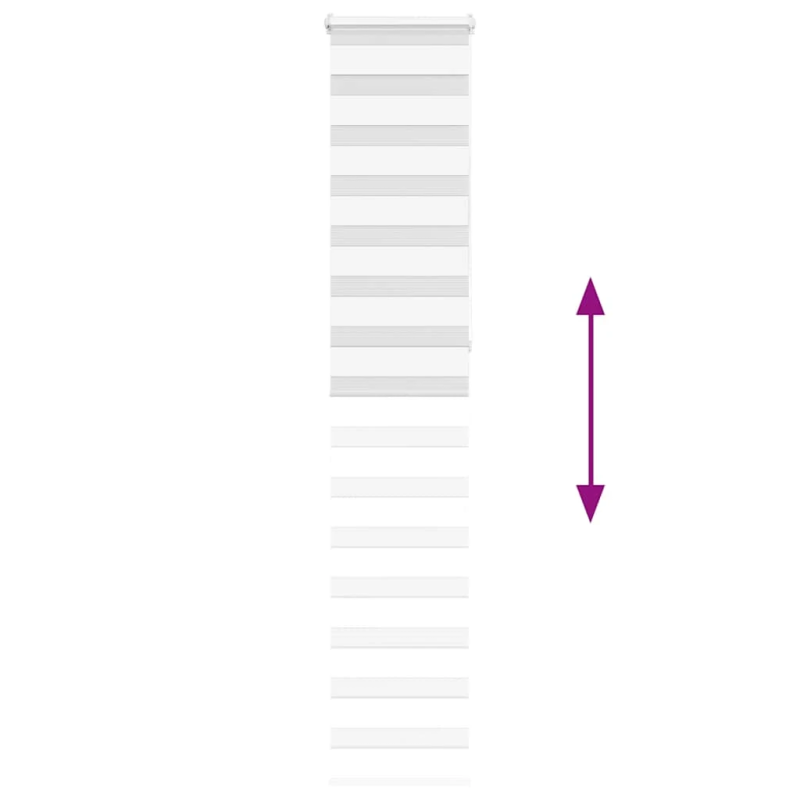 vidaXL žalūzijas zebra 45x230 cm auduma platums 40,9 cm poliesters