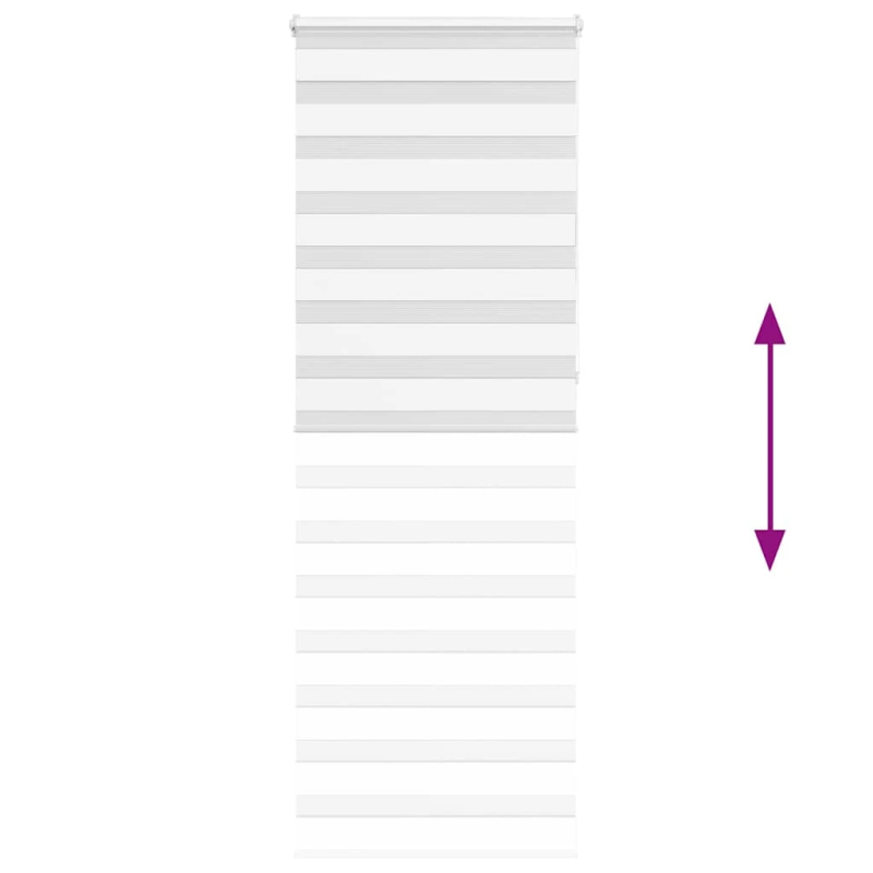 vidaXL žalūzijas zebra 80x230 cm auduma platums 75,9 cm poliesters
