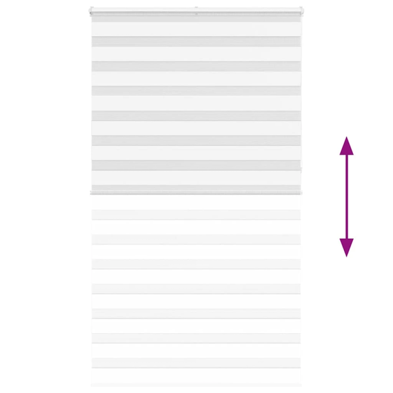 vidaXL žalūzijas zebra 135x230 cm auduma platums 130,9 cm poliesters