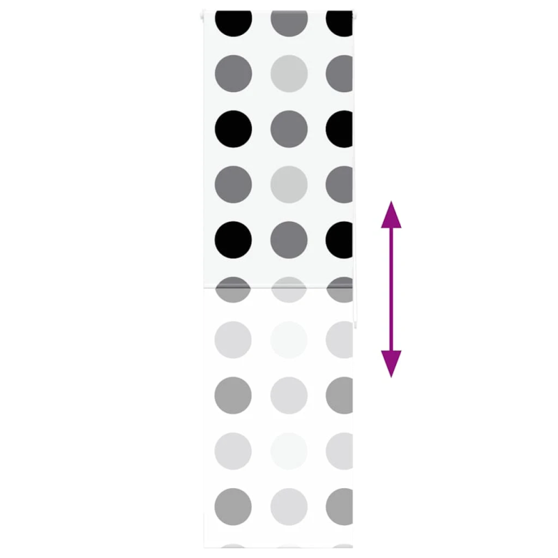 vidaXL rullo žalūzija dušai, 70x240 cm, auduma platums 66 cm