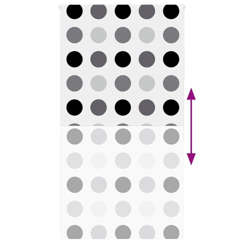 vidaXL rullo žalūzija dušai, 140x240 cm, auduma platums 136 cm