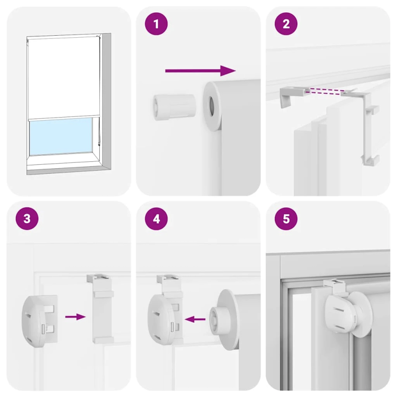 vidaXL rullo žalūzija dušai, 100x240 cm, auduma platums 96 cm