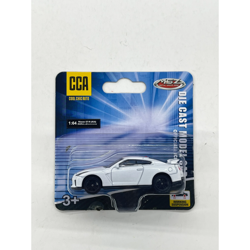MSZ Die-cast Nissan GTR auto modelis mērogā 1:64