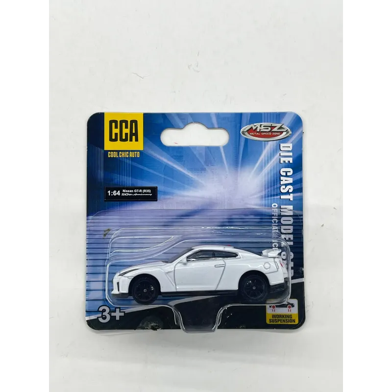 MSZ Die-cast Nissan GTR auto modelis mērogā 1:64