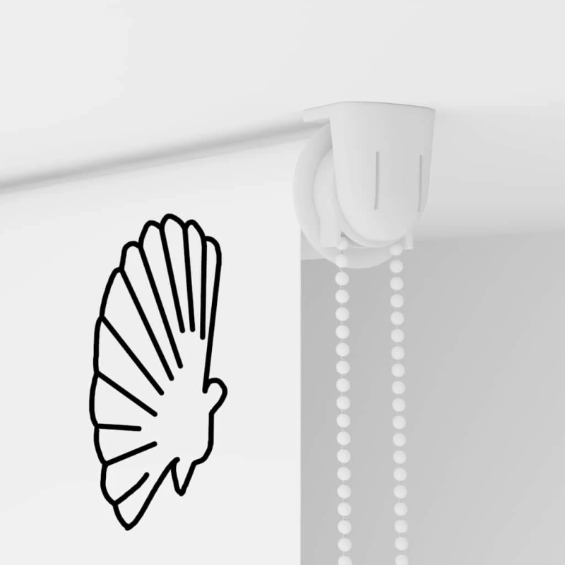 vidaXL rullo žalūzija dušai, 90x240 cm, auduma platums 86 cm