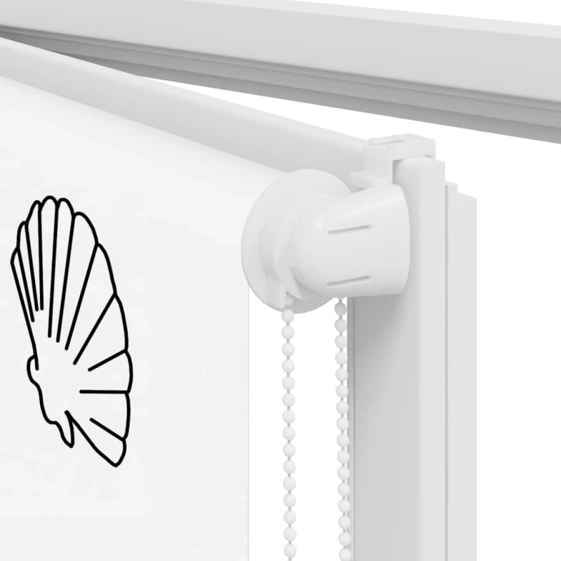 vidaXL rullo žalūzija dušai, 130x240 cm, auduma platums 126 cm