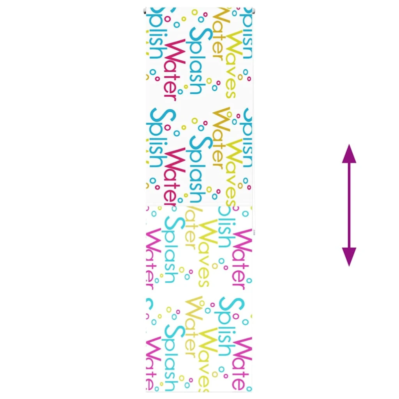 vidaXL rullo žalūzija dušai, 80x240 cm, auduma platums 76 cm