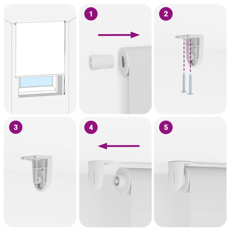 vidaXL rullo žalūzija dušai, 80x240 cm, auduma platums 76 cm