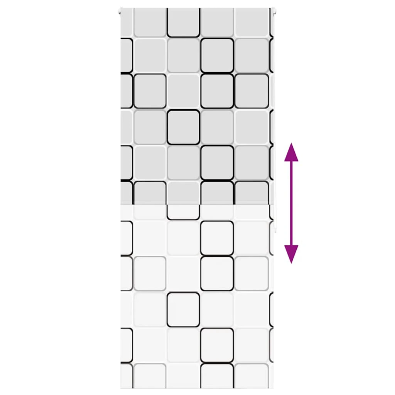 vidaXL rullo žalūzija dušai, 110x240 cm, auduma platums 106 cm