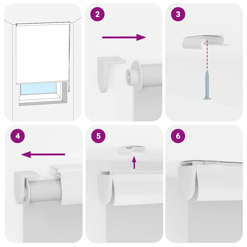 vidaXL rullo žalūzija dušai kaseti, 150x240 cm, auduma platums 146 cm