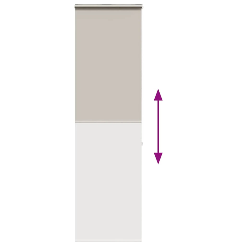 vidaXL rullo žalūzija dušai ar kaseti, 80x240 cm, auduma platums 76 cm