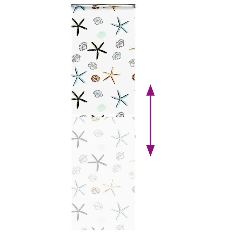 vidaXL rullo žalūzija dušai ar kaseti, 80x240 cm, auduma platums 76 cm