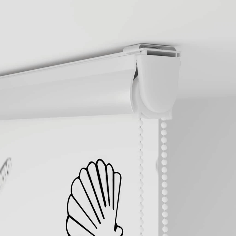 vidaXL rullo žalūzija dušai kaseti, 130x240 cm, auduma platums 126 cm