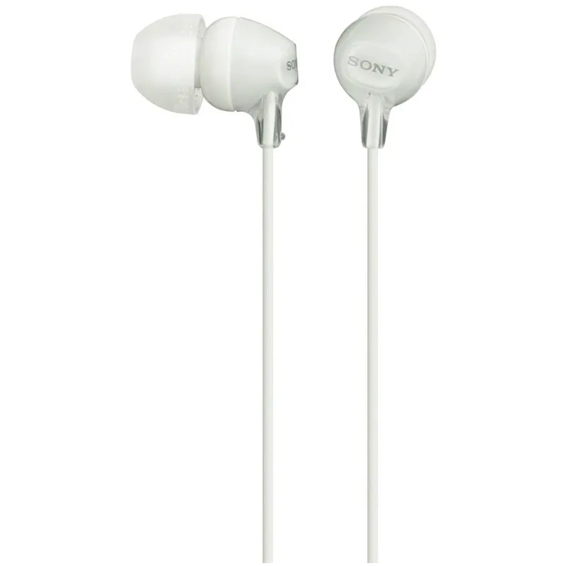 Vadu austiņas Sony MDR-EX15LP MDREX15LPW.AE, balta krās.